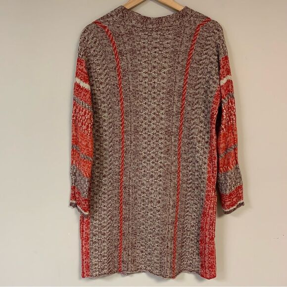 LUCKY BRAND Cardigan Sweater Women’s XS Small Southwest Aztec Open Front Boho - Picture 3 of 8